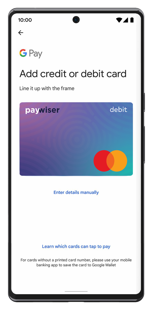 picture of add card to wallet app